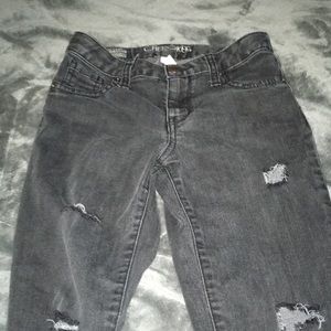 Girls ripped jeans
